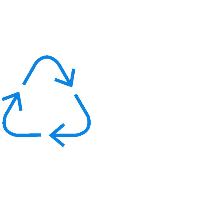 Icon 100 % recyclebar