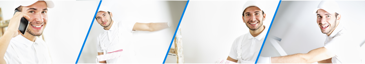 Panorama Jobangebote Maler bei der Arbeit verschiedene Perspektiven