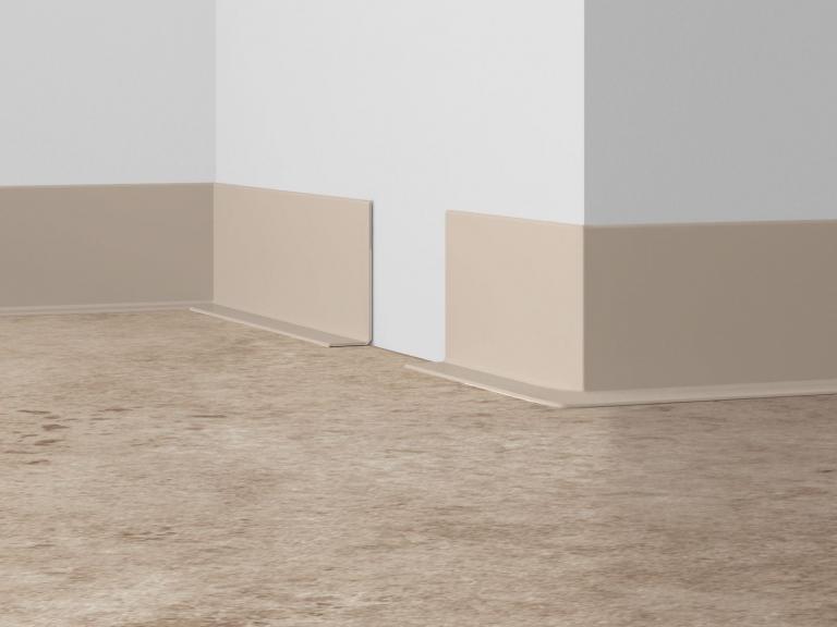 chlorfreie Weichsockelleiste für Beläge PVC, CV und Linoleum